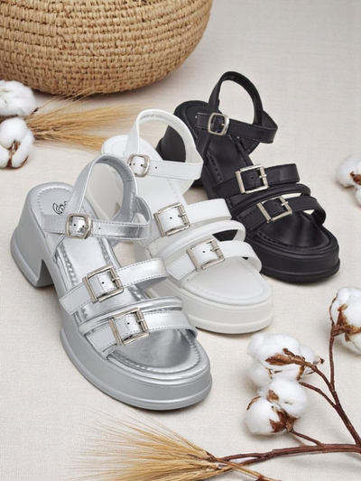 Royalfashion Женские босоножки на низком каблуке Otteze