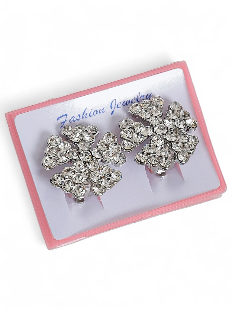 Royalfashion női klipszes fülbevaló cirkóniával