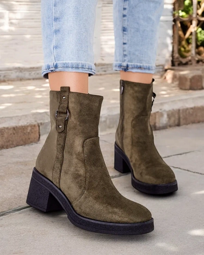 Royalfashion Women's ankle boots on a pole Boron