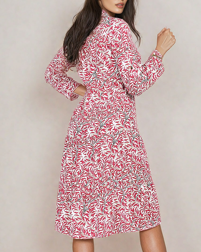 Royalfashion Sieviešu midi kleita ar apdruku