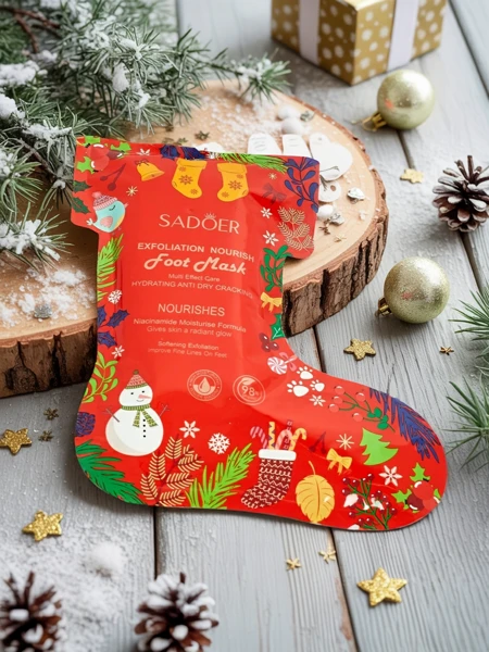 Christmas Foot Mask- socks with niacinamides- moisturizing