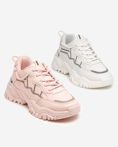 OUTLET White women's sports shoes Jenirso sneakers - Footwear