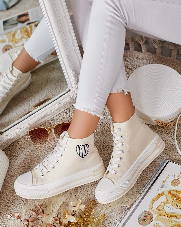 Royalfashion Sieviešu sportiskas kedas ar apdruku