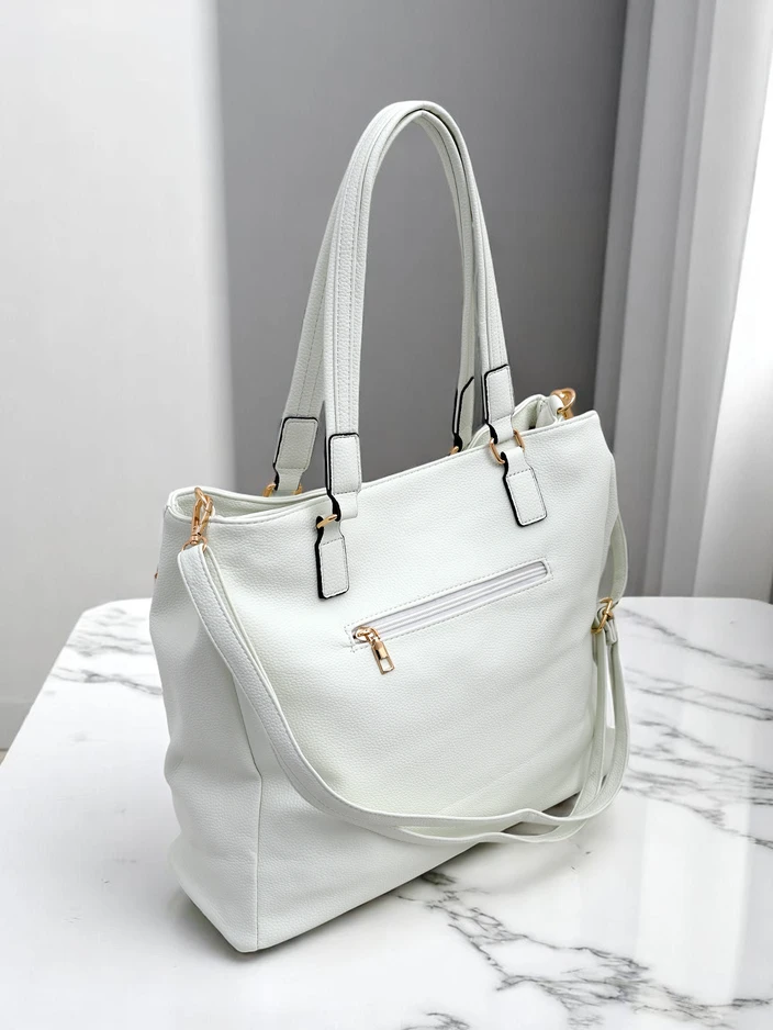 Royalfashion Large women's shopper bag made of eco leather