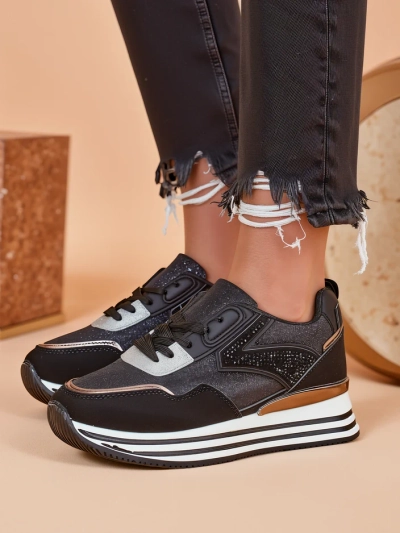 Royalfashion Women's sneakers with glitter Borovis