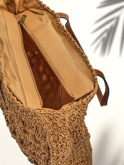 Royalfashion Large Straw Women's Bag Coco Breeze