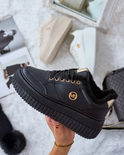 Royalfashion Warmed women's sneakers with fur Sofi