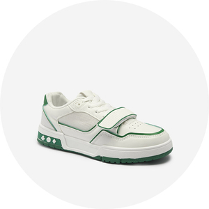 dark green || white