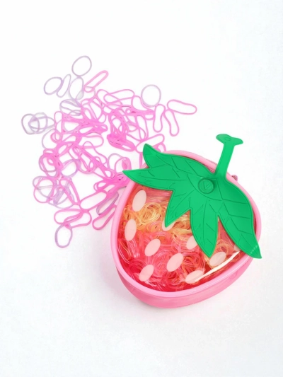 Royalfashion Multicolor Silicone Strawberry Hair Ties