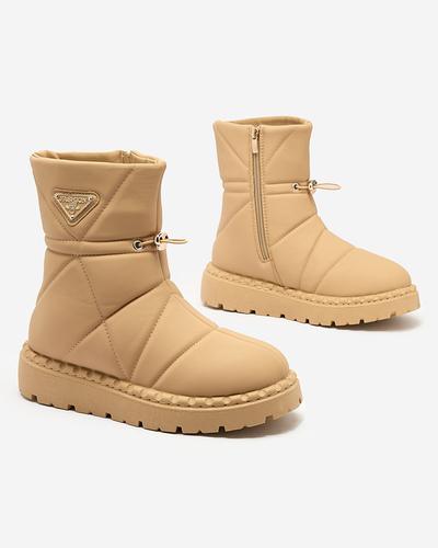 Royalfashion Camel women's boots a'la snow boots Oterika