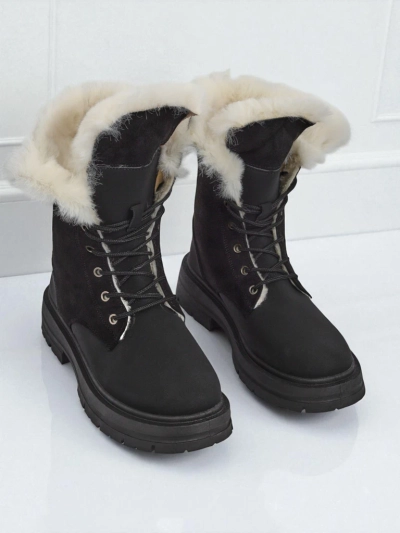 Royalfashion Women's fur-lined ankle boots Nasaha