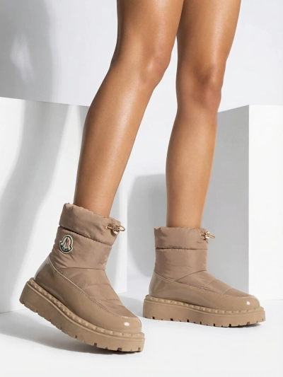 Royalfashion Women's slip-on snow boots in brown color Ireda