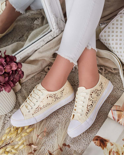 Royalfashion Sieviešu ažūra apavi Niz