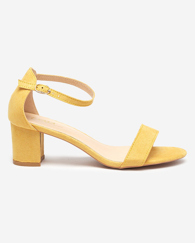 Royalfashion Yellow women's stiletto sandals Nelino