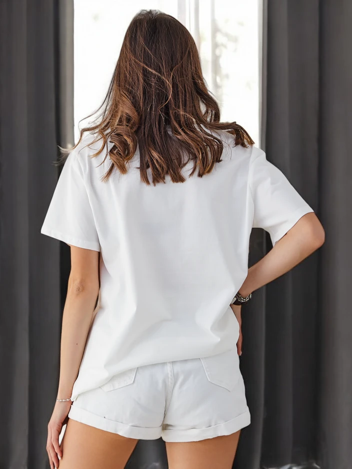 Royalfashion Женская хлопковая футболка с котами