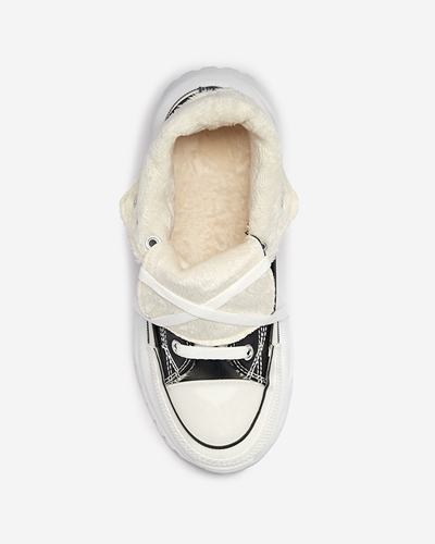 OUTLET Women's black insulated platform sports shoes a'la sneakers Retiha - Footwear