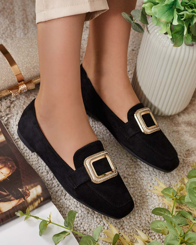 Royalfashion Women's moccasins with buckle Serbento