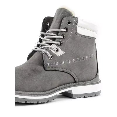 OUTLET Gray hiking boots with North Land insulation - Footwear