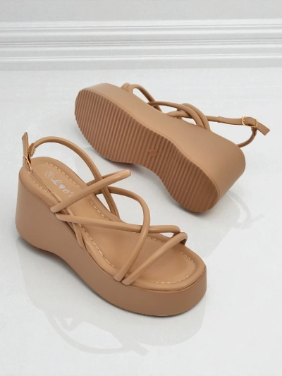 Royalfashion Sandały damskie na koturnie Skyline Straps