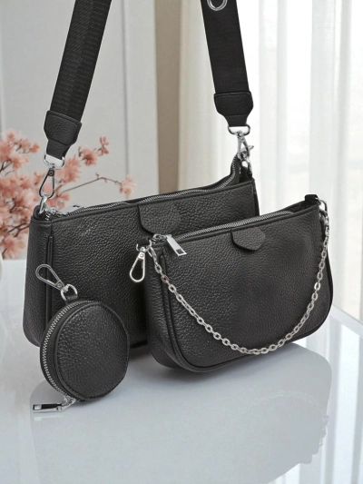 Scylla Multi-functional Women's Handbag in Black Eco-Leather