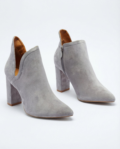 Gray ankle boots with cut from Alania - Footwear