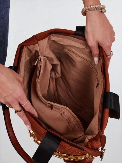 Sakoŝo por sinjorinoj eko + suede Azure Veil