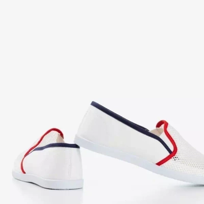 White slip on with mesh Dire - Shoes