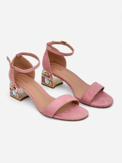 Женские сандалии Royalfashion с декоративным каблуком Ballou