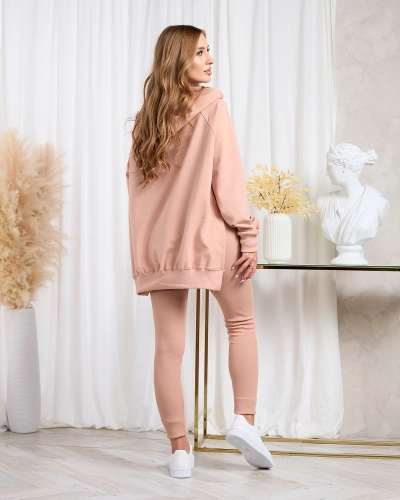 Royalfashion Light brown women's sweatshirt set