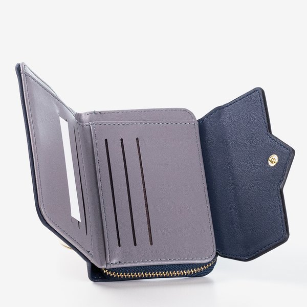 Small navy blue women's wallet - Wallet 1