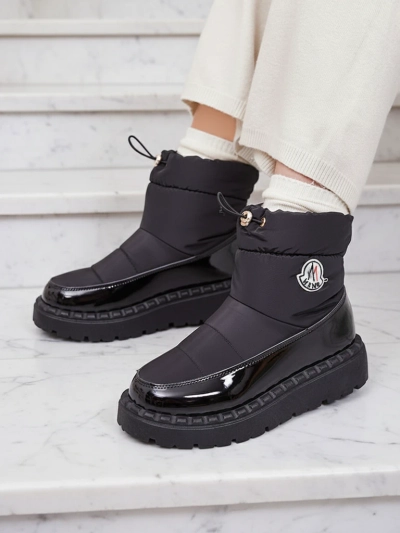 Royalfashion Sieviešu slips-on sniega zābaki melnā krāsā Ireda