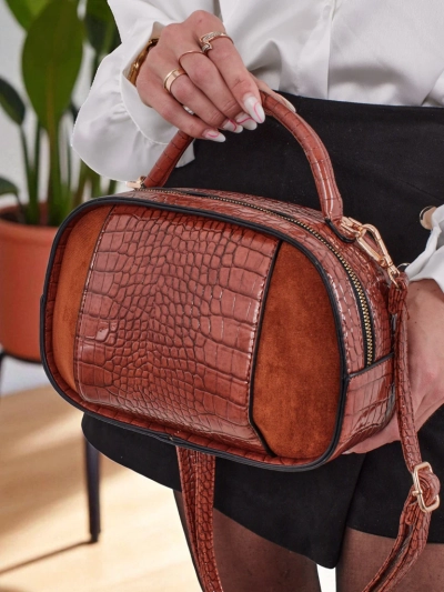 Small women's handbag made of lacquered eco-leather Lunar Space
