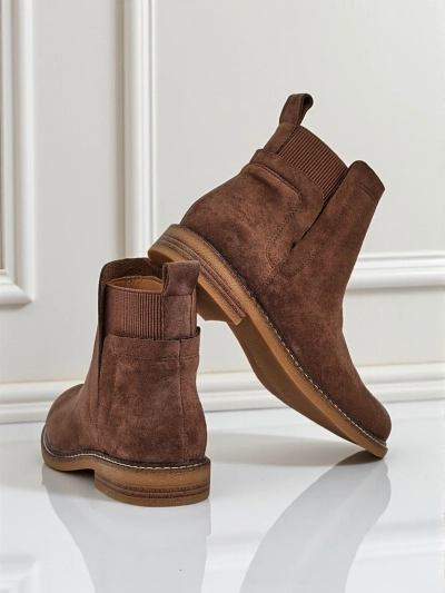 Women's Chelsea-style ankle boots made of eco-suede Veysi