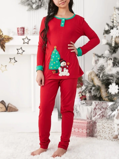 Royalfashion Ziemassvētku bērnu pidžama ar printu