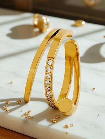 Dolce Vita bangle bracelet with decorative charms