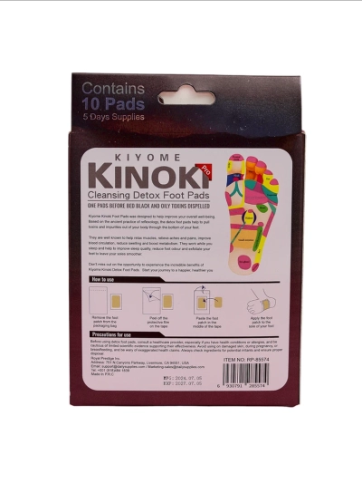 Detoksikējošie pēdu plāksteri DETOX KINOKI 10 gab. Ziedi