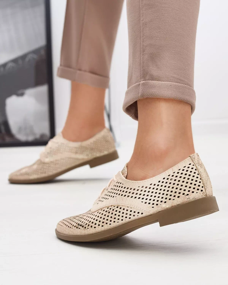 Pink women's openwork shoes Kotniso - Footwear