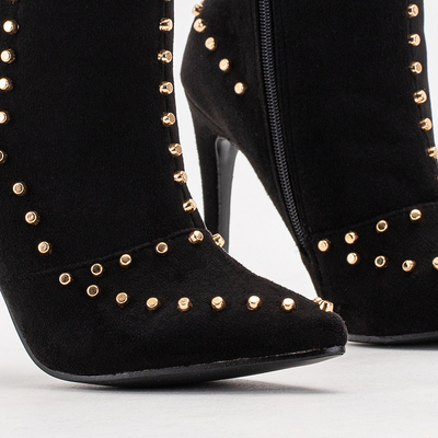 Black women's high stiletto boots Rashiou - Footwear