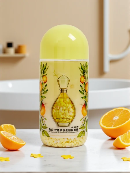 Scent booster beads for laundry with orange scent