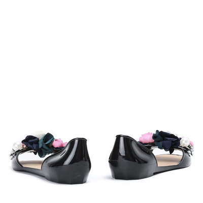 Black meliski with Meliene ornament - Footwear 1