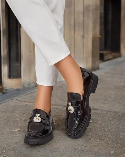 Royalfashion Sieviešu lakotas mokasīnas Bemies