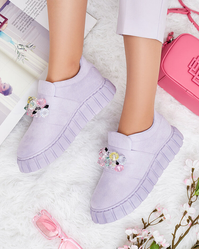 Royalfashion Спортивные полусапожки с цветными камнями Resinello