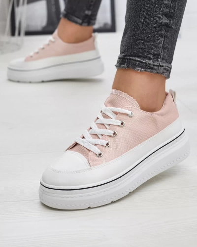 Women's powdered sneakers on the Veritar platform - Footwear