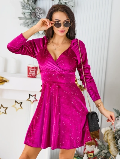 Royalfashion Women's dress with rhinestones