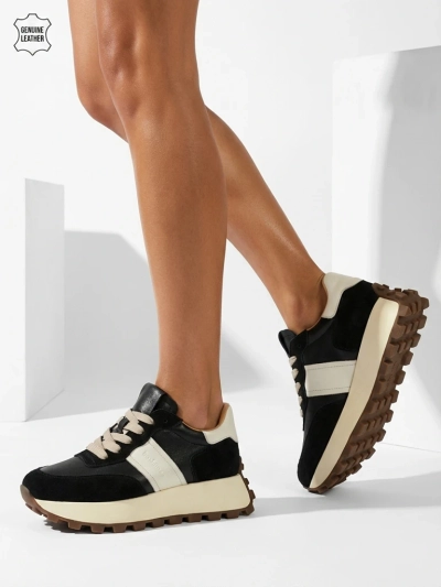 Lav: Sportowe sneakersy damskie ze skóry naturalnej Naterre