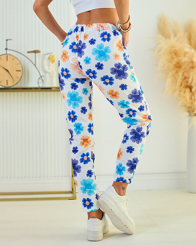 Royalfashion Women's floral fabric pants