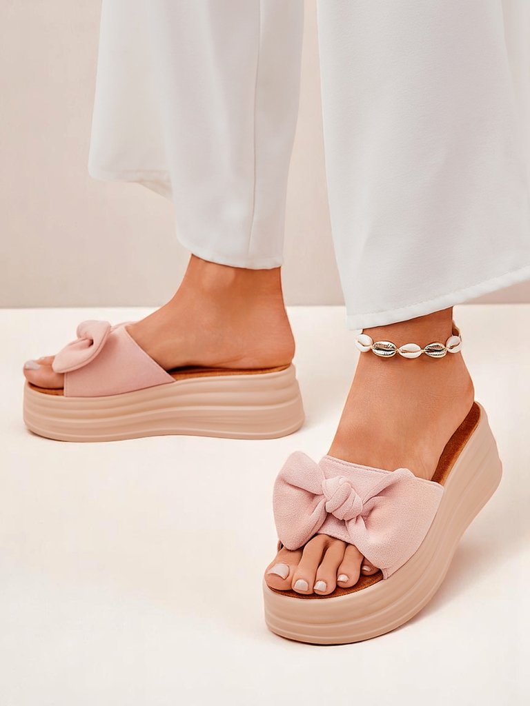 Royal Fashion Women's Platform Slides Givan