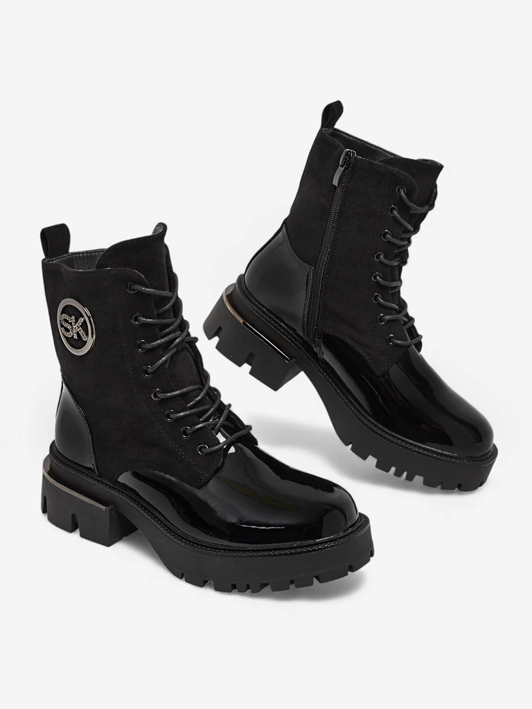 Women's Ankle Boots eco leather and eco suede Lalunes