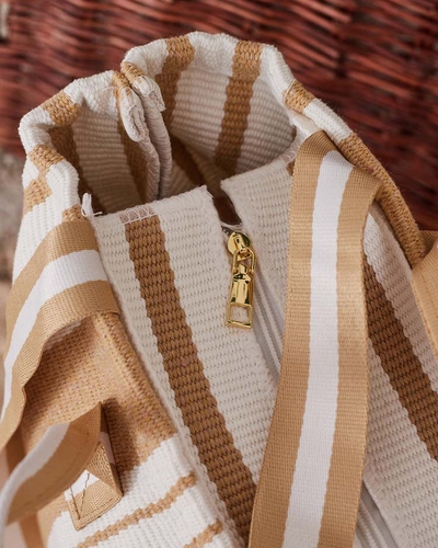 Royalfashion Fabric Striped Shoulder Bag