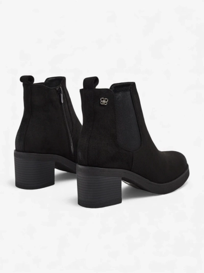 Women's eco-suede ankle boots on a block heel Arsh